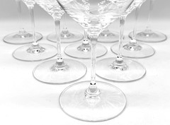 SET OF 10 RIEDEL VIVANT CLASSIC 9in RED WINE GLASSES, EXCELLENT CONDITION