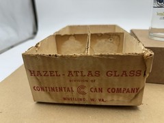 Vintage Hazel-Atlas “Gay Glasses” Set 4 Cars Chevrolet Buick Studebaker Stutz