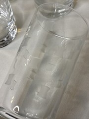 Vintage Libbey Windsor Etched Highball 12oz Drinking Glasses 5.5” H , Set of 6