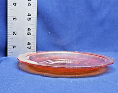 Set of 3 Federal Marigold Iridescent Depression Glass Normandie Cups And Saucer