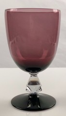 Bryce Aquarius Amethyst Water Goblets Set 7 Crystal Stem Vintage