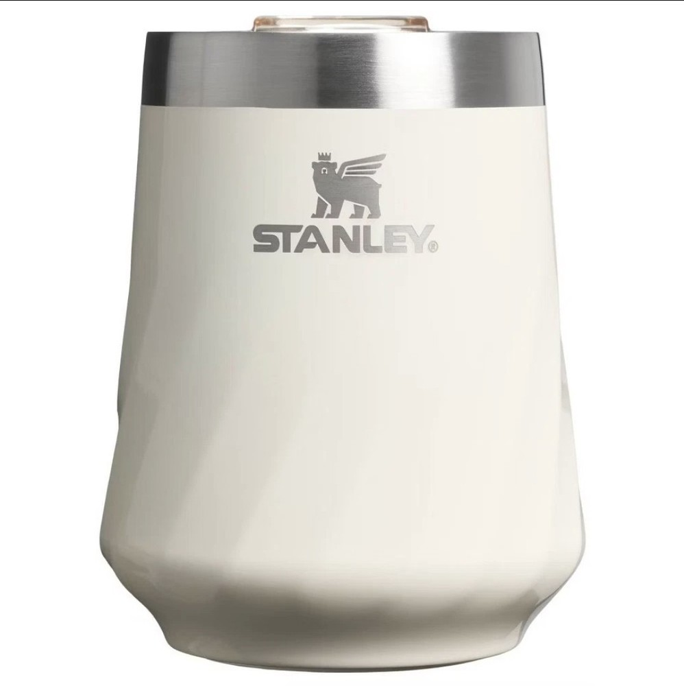 Stanley 11 oz Stainless Steel Swirl Wine Tumbler Cream Gloss