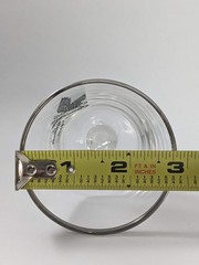 2 Vintage Canada Goose Wine Cordial Glasses Federal Glass Company 4oz Barware