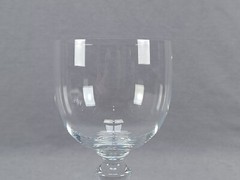 Signed Baccarat Normandie Pattern Clear Crystal 5 5/8 Inch Claret Wine