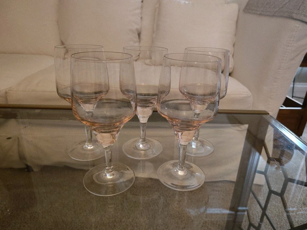 Sasaki Harmony Coral (Pink) Water Goblet (Set of 5)