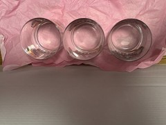 Culver «Mardi Gras» Jester Rock Glasses 22-karat gold embellishments Set Of 3