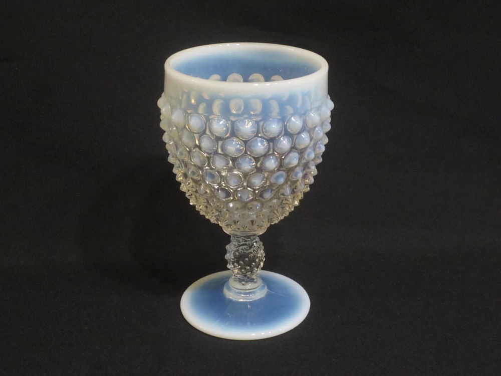 FENTON HOBNAIL FRENCH OPALESCENT WATER GOBLET
