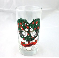Vtg 12 Days of Xmas 2nd Day American Indiana Glass Two Turtle Doves Pear Tree