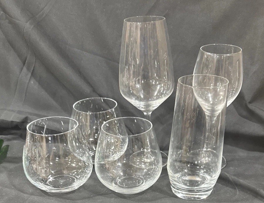 6 Schott Zwiesel Glass Crystal Forte Tritan Tumbler Stemless Stemmed Glasses