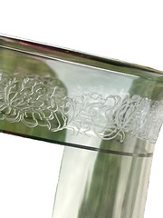 Lenox Crystal USA Moonspun Wine Glass Goblet Platinum Trim