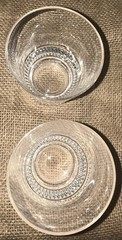 PR Waterford Town & Country Ashton Lane Tumbler Glass 3.75”T 3 3/8”Diam Top