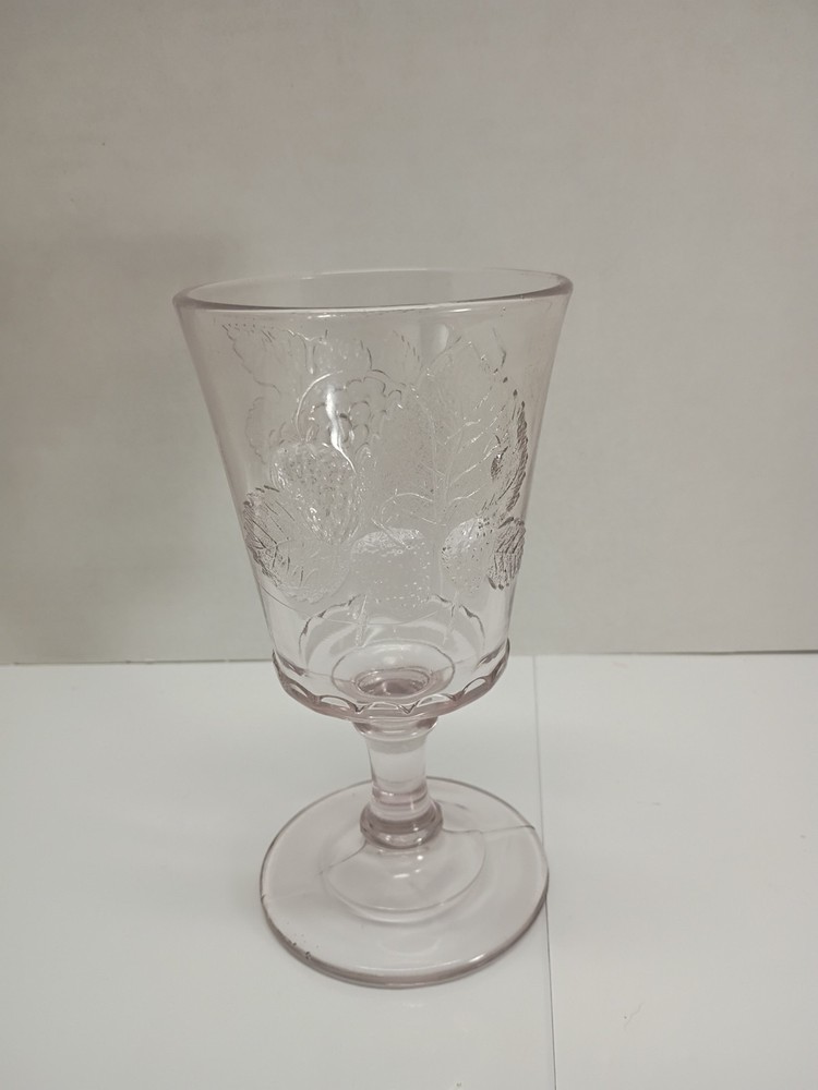 Dalzell, Gilmore Leighton Strawberry & Currant Three Fruits Goblet EAPG 1885.