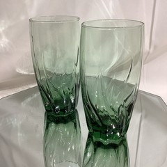Anchor Hocking Central Park Ivy Green 6” Iced Tea Drinking Glass – Set of 2