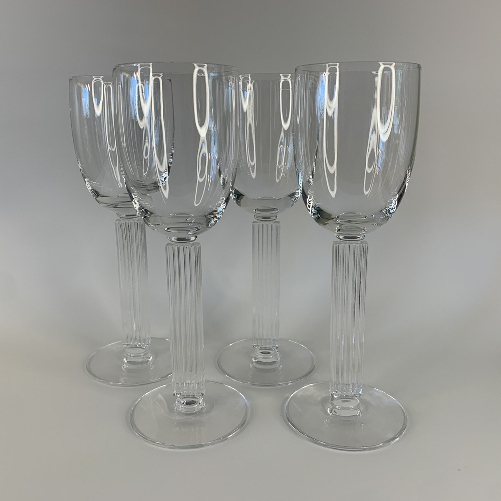Rare Libbey «Embassy» Teague – Furest 1939 NYWF Set of 4 Water Goblets 4900