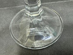 Dublin Platinum Band Shannon Crystal Goblets Set Of 4 9 Oz New Old Stock (b84)