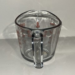 Anchor Hocking 2 Cup Glass Measuring Cup Red Letters Made in USA