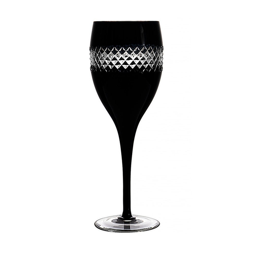 Waterford John Rocha Black Cut Large Wine Glass