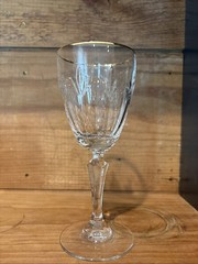 Gorham Royal Devon Gold Rim Rimmed 7” Wine Glass