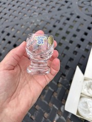 Beautiful Bohemia Czech Republic Lead Crystal Vodka Shot Glasses Set Of 6