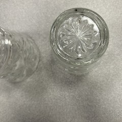 Set Of 2 Vintage Anchor Hocking PRESCUT CLEAR Old Fashioned Glass Tumbler