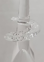 Unmarked Crystal Champagne Glass Flute Wedding Anniversary 11″