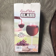 Giant Wine Glass Holds Whole Bottle 750ml Novelty Gag Gift Party Decoration 10″