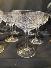 Kosta Boda Helga Set Of 8 Champagne Coupe Glasses 5 3/8 In