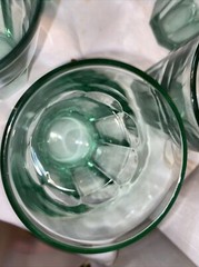 Libbey Iris Spanish Green Textured Tumblers Set of 4
