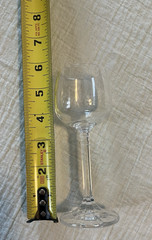 3 Glass Cordials Tall Stem Liqueur Barware