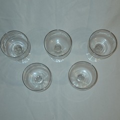 Set of 5 Silver Lace Platinum 5″ Champagnes Glasses by Import Assoc