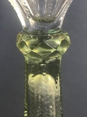 Antique Moser Style Wine Glass/Stemware/Flute Glass/Gilded/Czechoslovakia C.1900