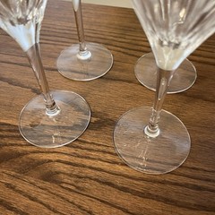 New Cristal D’Arques Enchante Lead Crystal Goblets France 8” 10oz Set Of 4 Boxed