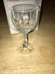Set of 4 Cristallerie Zwiesel Germany Full Lead Crystal Cordial «DOREEN» Pattern