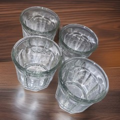 VTG Luminarc Glasses Heavy EUC 3.75” 500ml 14oz. Set/4 France Water FAST SHIP c