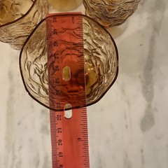 Lot 32 Seneca Glass Morgantown Driftwood Amber Crinkle Texture Glassware