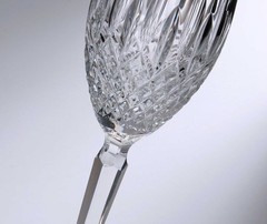 Waterford CLARENDON Pattern Champagne Flute Glass 8 3/4″ Excellent!