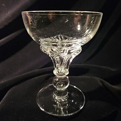 Tiffin-Franciscan CELLINI Champagne Coupe Glasses Hand Blown Crystal Vintage – 3