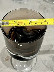 Vintage Carl Erickson Brown To Clear Goblet Glasses, 4 Total