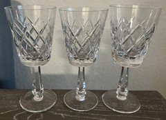 VTG 3 Water Goblet O’Brien by Galway diamond cut, plain base