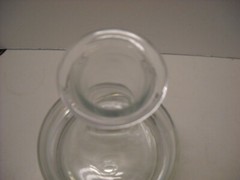 Vintage KROSNO Poland Glass Piston Shape Crystal Decanter with Stopper