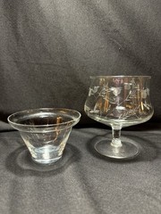 Arcadia Romania Shrimp Cocktail Glasses With Insert, 1 Set