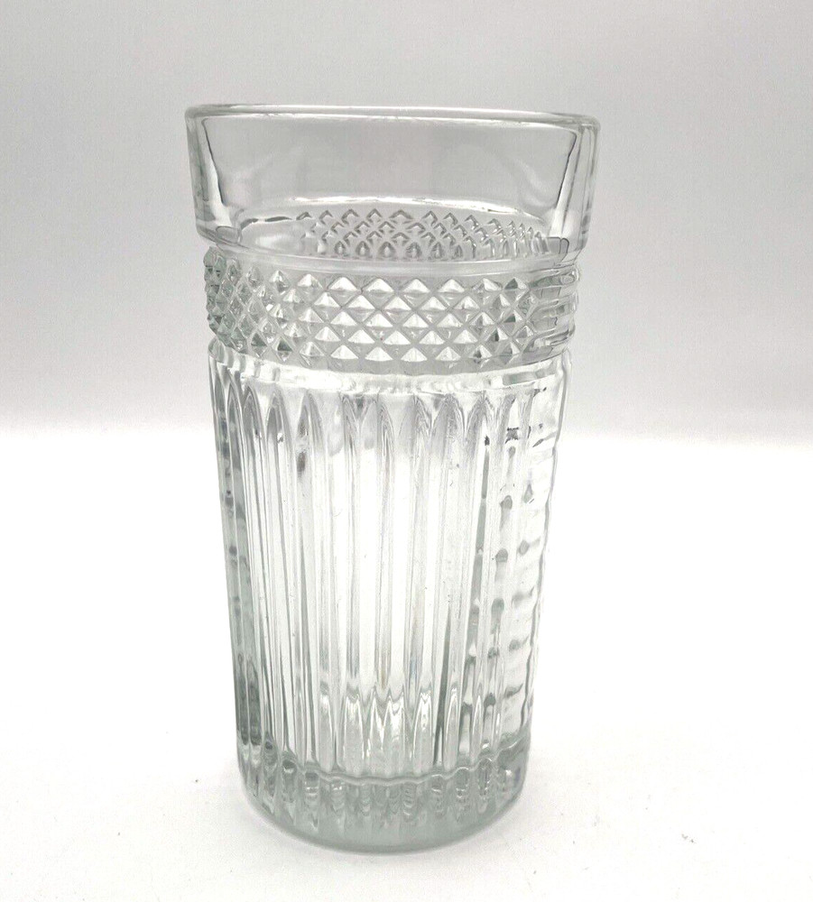 Vtg Libbey Radiant Cut Glass Glasses 6″tall Replacement Glassware