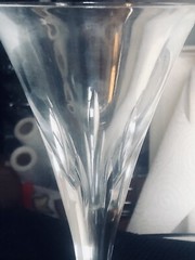 Waterford Crystal Goblet champagne Toasting Flute Single Unknown pattern 8 3/8”