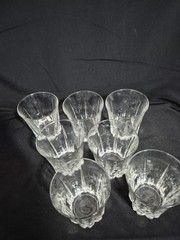VINTAGE ANTIQUE CLEAR DOUBLE OLD FASHIONED ROCKS GLASSES LOT OF 8