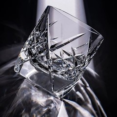 9.5oz Premium Lead-Free Crystal Whiskey Glass Edo Kiriko Diamond Cut Art Gift