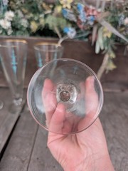 Vintage Libbey Staccato Abstract Atomic Sward Pilsner Beer Glasses (6)