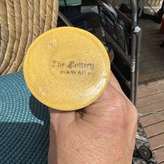Vintage 1970 The Pottery Hawaii Wine/Water Goblet