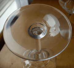 Baccarat Capri Optic champagne flute~made in France~1969~lead crystal stemware