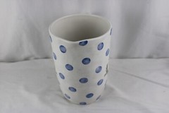 Susan WInget Feed & Seed Polka Dot Pitcher Urban Farmhouse Blue