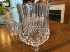 LOT – 6 Cristal d’Arques LONGCHAMP 17,5 cl Wine Glasses Lead Crystal New in Box